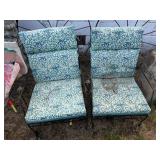 Pair of Patio Furniture Chairs w/Cushions