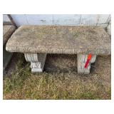 Concrete Garden Bench