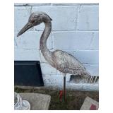 Cast Aluminum Heron