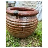 Honeycomb Ceramic Planter Red