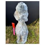 Concrete Poodle Garden Statue