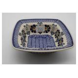 Polish Pottery Square Dish
