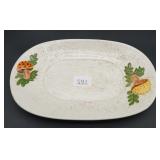 Vintage Ceramic Mushroom Serving Platter