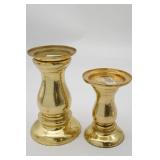 (2) Brass Candle Holders