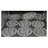 Anchor Hocking Prescut Clear Serving Dishes &