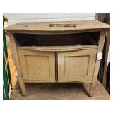 Oak Washstand Missing Drawer