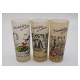 Set of 3 Vintage Plantation Scenes Souvenir