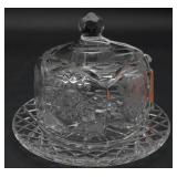 Heavy Cut Crystal Cheese Dish