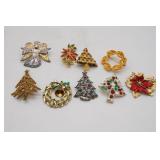 Christmas Brooches & Angel
