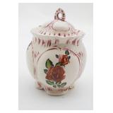 Ceramic Ruffle Rose Cookie Jar