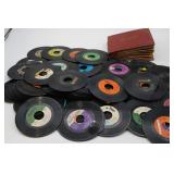 Large Collection 45 RPM Vinyl Record Collection &