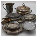 Large Collection of Assorted Silverplate