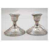 Empire Sterling Silver Candlestick Holders