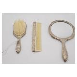 Silver Plated Vanity Dresser Set