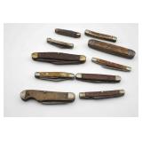 Collection of 10 Pocket Knives