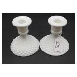 Westmoreland English Hobnail Glass Candle