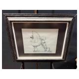 Poodle Sketch by Crystal Etheridge 1995