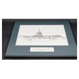 United States Capital Washington DC Sketch Print