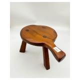 Antique Primitive 3 Legged Milking Stool w/