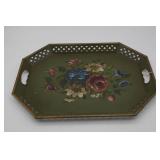 Hand Painted Toleware Serving Tray