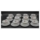 Royal Swirl Teacups & Saucers