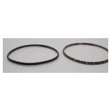 (2) Sterling Silver Bangles