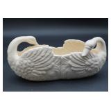 Ceramic Double Swan Planter Made in Japan