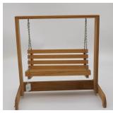Wooden Doll Garden Swing