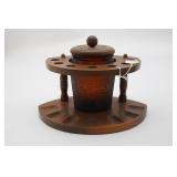 Vintage Piper Holder w/Amber Tobacco Jar