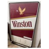 Winston Cigarette Sign Large Double Sided