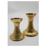 (2) Brass Candle Holders