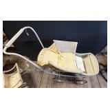 Wicker Baby Carriage