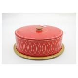 MCM Decoware Tin Metal Cake Carrier Keeper