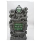 Sleeping with the Fishes Octopus Skull Tumbstone