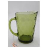 Hazel Atlas Harlequin Diamond Avocado Green