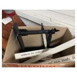 Assorted Sign Holders & Etc.