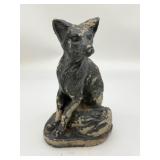 Concrete Fox Garden Figurine