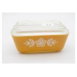 Pyrex Butterfly Gold #502 Refrigerator Dish w/Lid