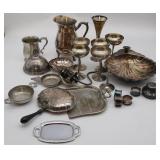 Large Collection of Assorted Silverplate