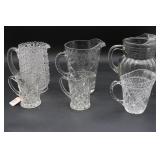 Mixed Group of Vintage Clear Pressed Glass