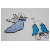 Stained Glass Angel & Bird Sun Catchers