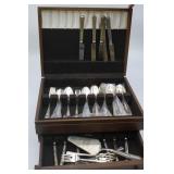 Assorted Flatware In Silver Chest