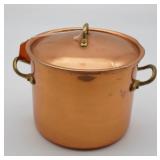 Copper Stock Pot Made in Portugal