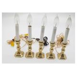 Electric Brass Window Lamps