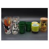 Looney Tunes Glasses, Sandwich Glass Tumblers,