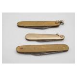 Gold Tone Pocket Knives