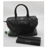 Coach Bennett Small Black Satchel