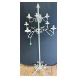 Metal Floor Candelabra White