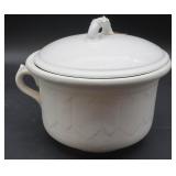 Ironstone Chamber Pot w/Lid