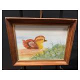 Oil on Canvas Yellow Duckling